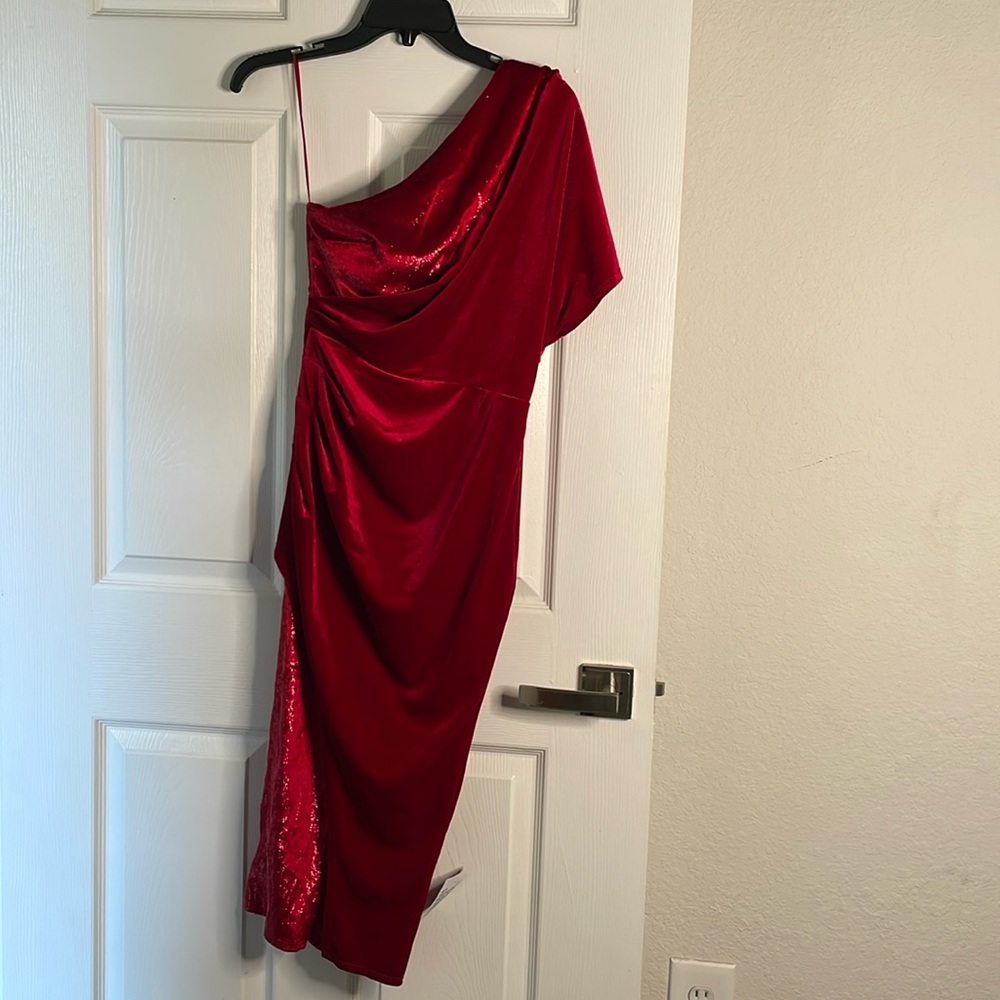 NWT ASOS one shoulder midi dress